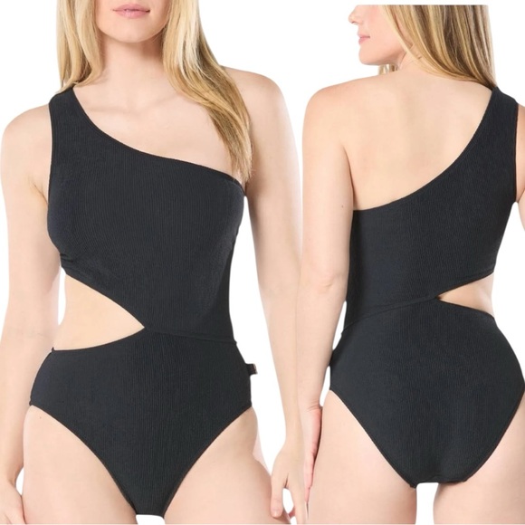 MICHAEL Michael Kors
Women's One-Shoulder Side-Cutout Swimsuit NWT Size 12 - Picture 10 of 10